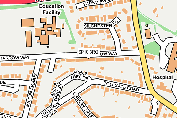 SP10 3RQ map - OS OpenMap – Local (Ordnance Survey)