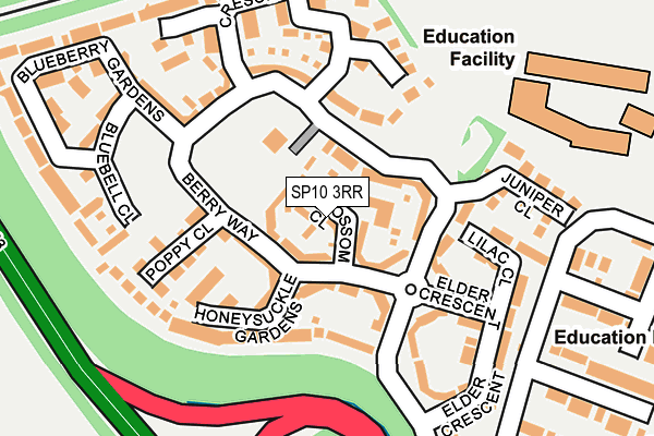 SP10 3RR map - OS OpenMap – Local (Ordnance Survey)