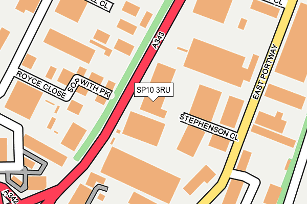 SP10 3RU map - OS OpenMap – Local (Ordnance Survey)