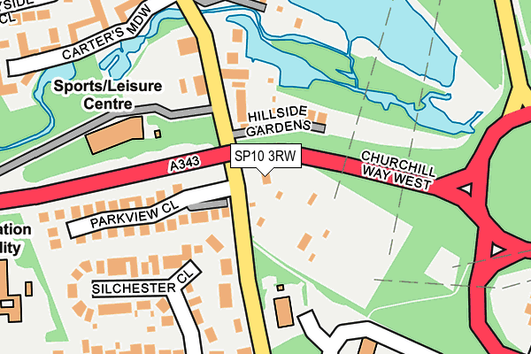 SP10 3RW map - OS OpenMap – Local (Ordnance Survey)