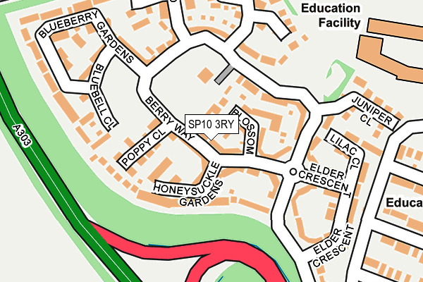 SP10 3RY map - OS OpenMap – Local (Ordnance Survey)