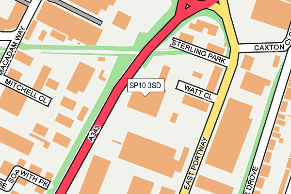 SP10 3SD map - OS OpenMap – Local (Ordnance Survey)