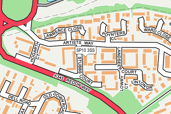 SP10 3SS map - OS OpenMap – Local (Ordnance Survey)