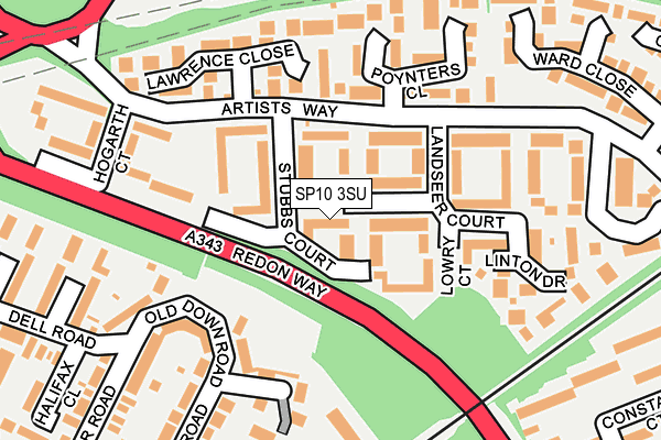 SP10 3SU map - OS OpenMap – Local (Ordnance Survey)