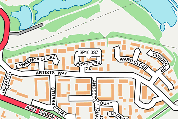 SP10 3SZ map - OS OpenMap – Local (Ordnance Survey)