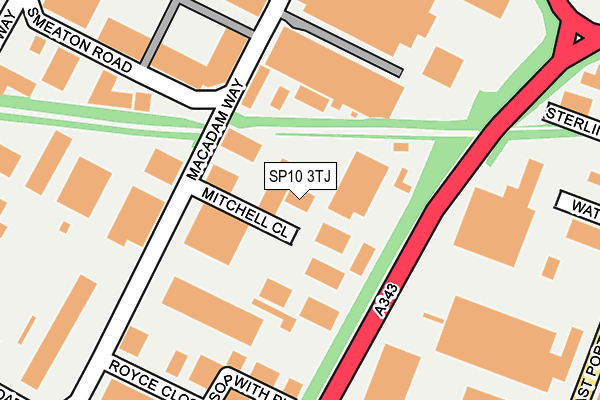 SP10 3TJ map - OS OpenMap – Local (Ordnance Survey)