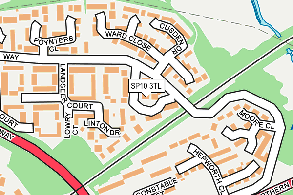 SP10 3TL map - OS OpenMap – Local (Ordnance Survey)