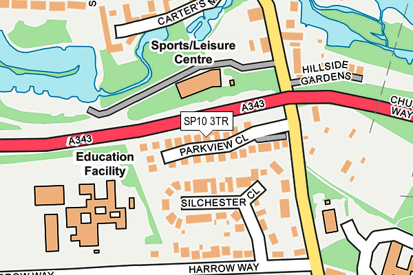 SP10 3TR map - OS OpenMap – Local (Ordnance Survey)