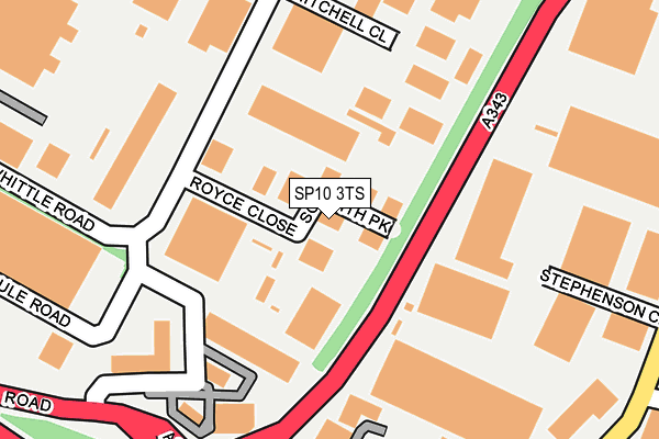 SP10 3TS map - OS OpenMap – Local (Ordnance Survey)