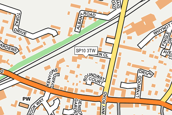 SP10 3TW map - OS OpenMap – Local (Ordnance Survey)