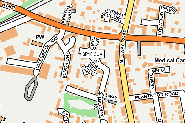 SP10 3UA map - OS OpenMap – Local (Ordnance Survey)