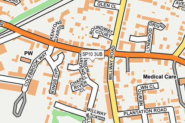 SP10 3UB map - OS OpenMap – Local (Ordnance Survey)