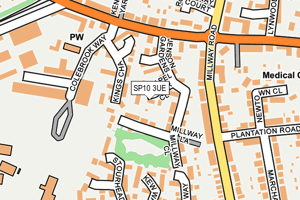SP10 3UE map - OS OpenMap – Local (Ordnance Survey)
