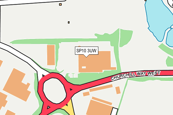 SP10 3UW map - OS OpenMap – Local (Ordnance Survey)