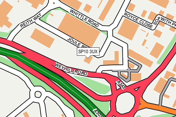 SP10 3UX map - OS OpenMap – Local (Ordnance Survey)