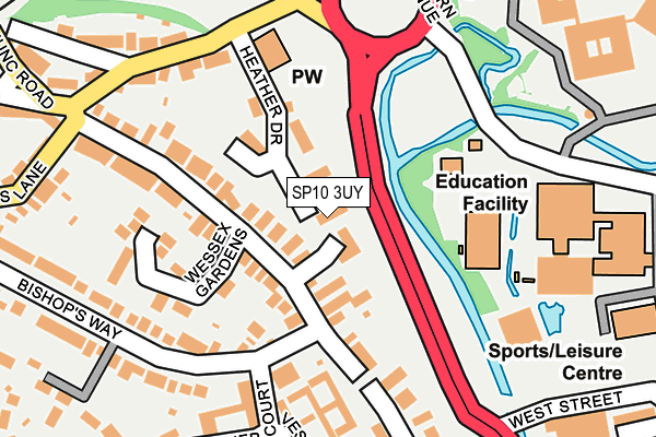 SP10 3UY map - OS OpenMap – Local (Ordnance Survey)