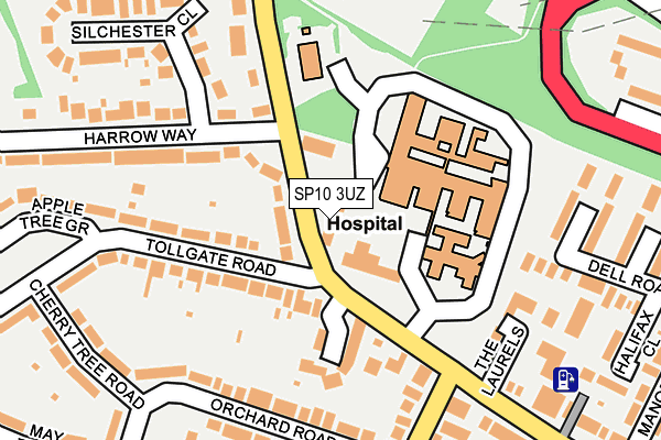SP10 3UZ map - OS OpenMap – Local (Ordnance Survey)