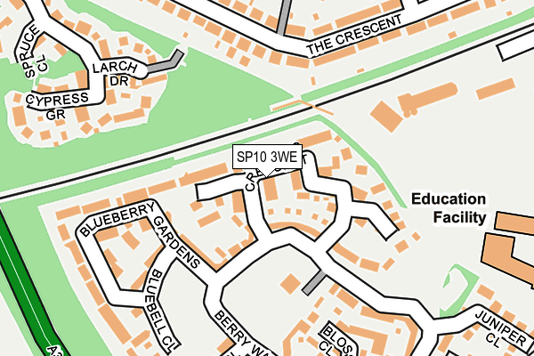 SP10 3WE map - OS OpenMap – Local (Ordnance Survey)