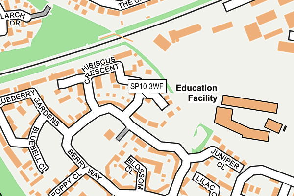 SP10 3WF map - OS OpenMap – Local (Ordnance Survey)