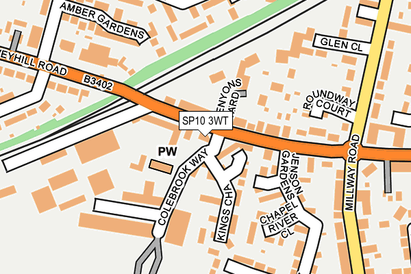 SP10 3WT map - OS OpenMap – Local (Ordnance Survey)