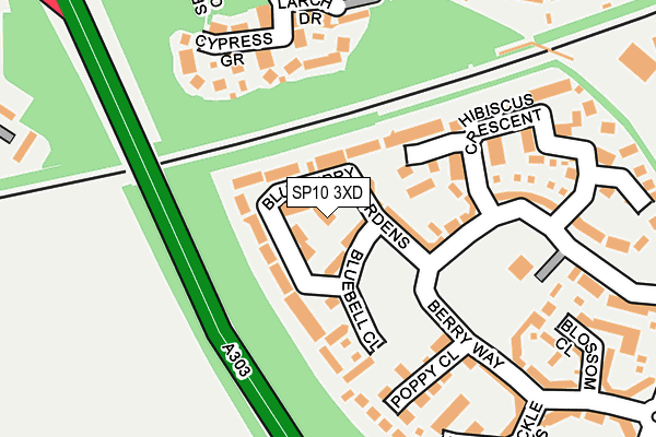 SP10 3XD map - OS OpenMap – Local (Ordnance Survey)