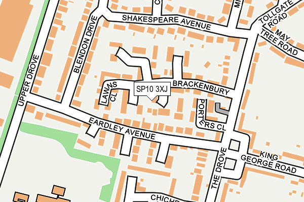 SP10 3XJ map - OS OpenMap – Local (Ordnance Survey)