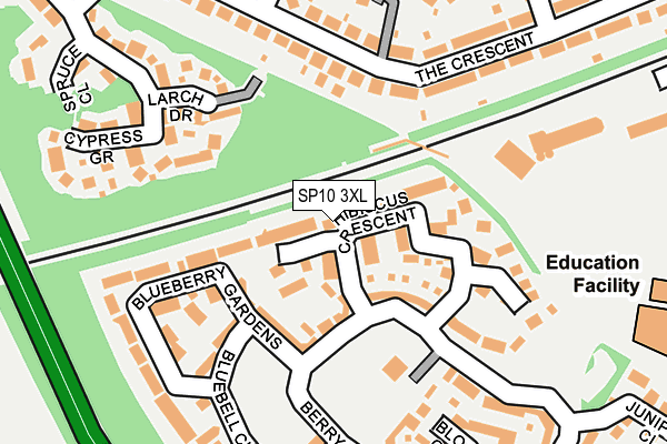 SP10 3XL map - OS OpenMap – Local (Ordnance Survey)