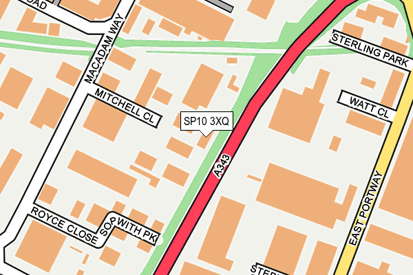 SP10 3XQ map - OS OpenMap – Local (Ordnance Survey)