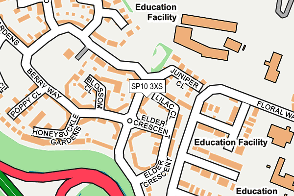 SP10 3XS map - OS OpenMap – Local (Ordnance Survey)