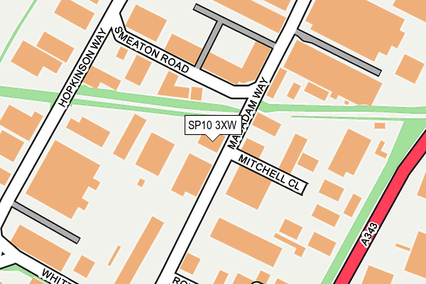 SP10 3XW map - OS OpenMap – Local (Ordnance Survey)