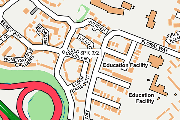 SP10 3XZ map - OS OpenMap – Local (Ordnance Survey)