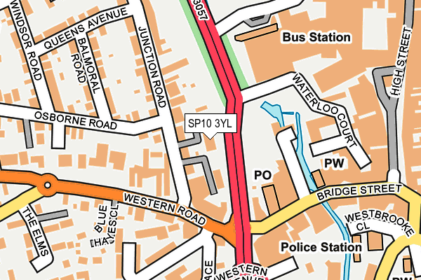 SP10 3YL map - OS OpenMap – Local (Ordnance Survey)