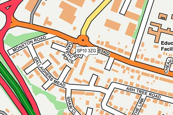 SP10 3ZG map - OS OpenMap – Local (Ordnance Survey)