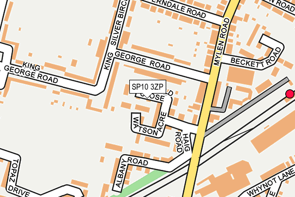 SP10 3ZP map - OS OpenMap – Local (Ordnance Survey)