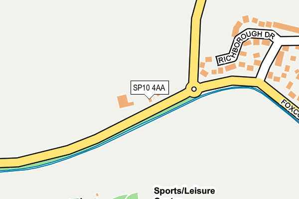 SP10 4AA map - OS OpenMap – Local (Ordnance Survey)