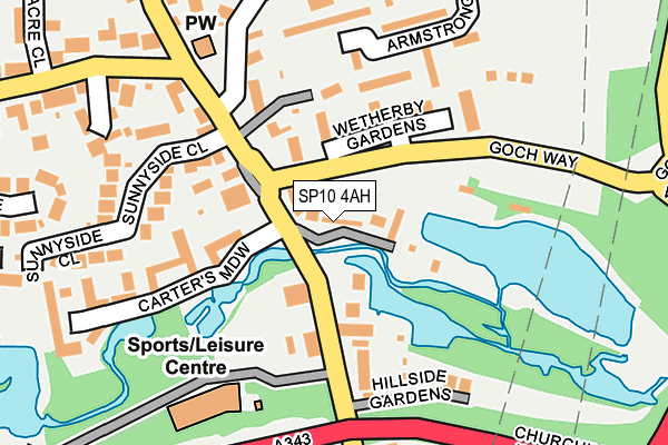 SP10 4AH map - OS OpenMap – Local (Ordnance Survey)