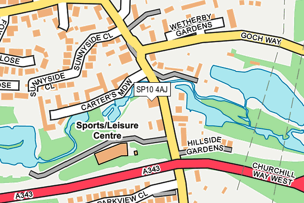 SP10 4AJ map - OS OpenMap – Local (Ordnance Survey)