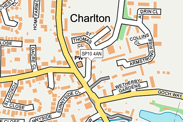 SP10 4AN map - OS OpenMap – Local (Ordnance Survey)