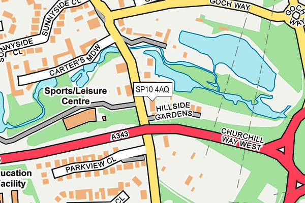 SP10 4AQ map - OS OpenMap – Local (Ordnance Survey)