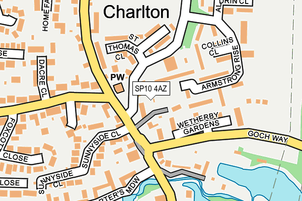 SP10 4AZ map - OS OpenMap – Local (Ordnance Survey)