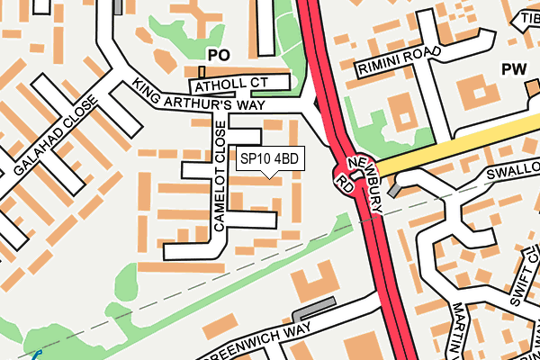 SP10 4BD map - OS OpenMap – Local (Ordnance Survey)