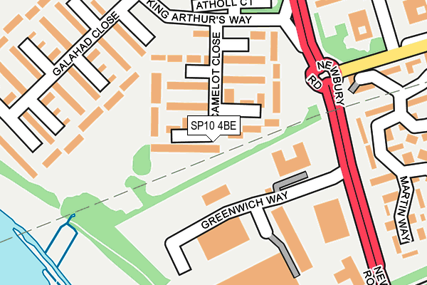 SP10 4BE map - OS OpenMap – Local (Ordnance Survey)
