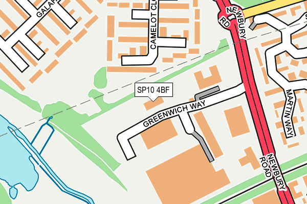 SP10 4BF map - OS OpenMap – Local (Ordnance Survey)