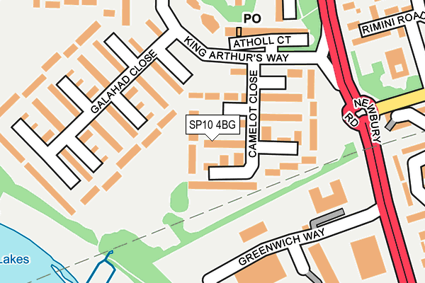 SP10 4BG map - OS OpenMap – Local (Ordnance Survey)