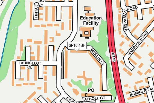 SP10 4BH map - OS OpenMap – Local (Ordnance Survey)