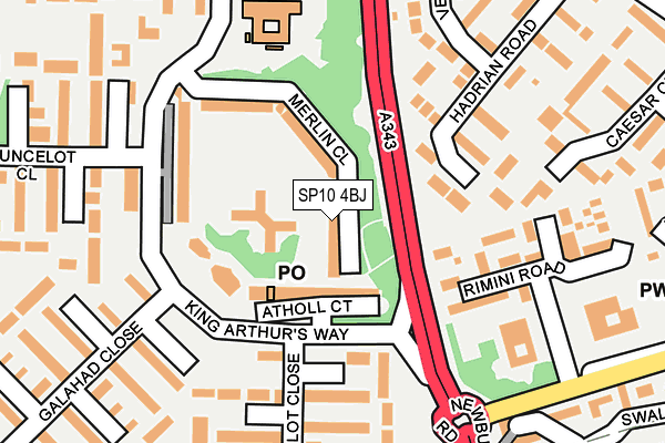 SP10 4BJ map - OS OpenMap – Local (Ordnance Survey)