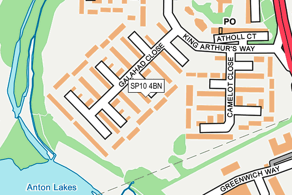 SP10 4BN map - OS OpenMap – Local (Ordnance Survey)