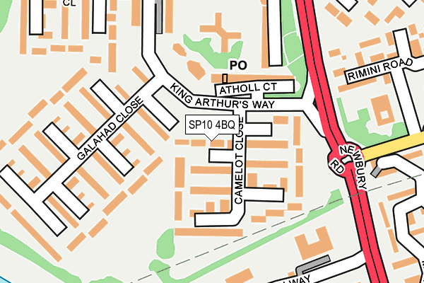 SP10 4BQ map - OS OpenMap – Local (Ordnance Survey)