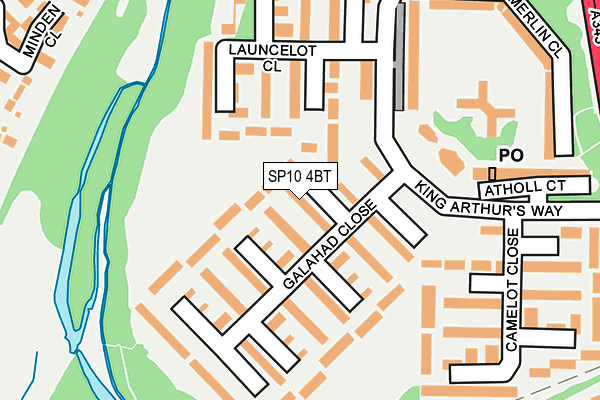 SP10 4BT map - OS OpenMap – Local (Ordnance Survey)