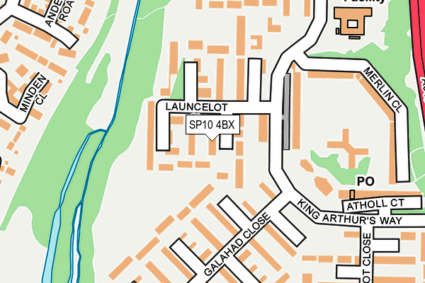SP10 4BX map - OS OpenMap – Local (Ordnance Survey)